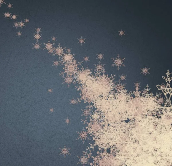 Kerst Patroon Met Sneeuwvlokken Abstract Behang — Stockfoto