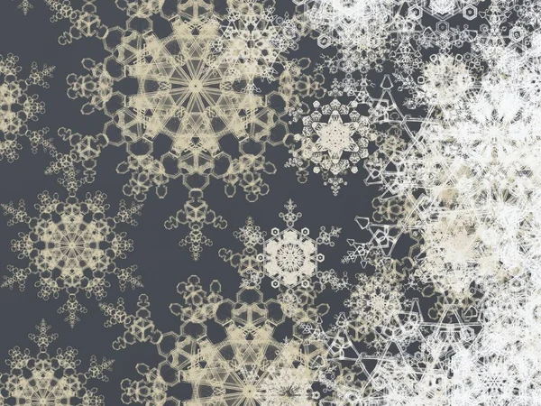 Abstrakten Hintergrund Weihnachten Tapete Mit Schneeflocken — Stockfoto