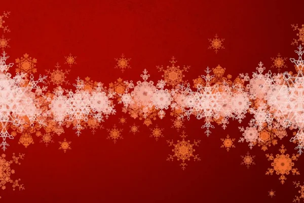 抽象背景 圣诞壁纸与雪花 — 图库照片
