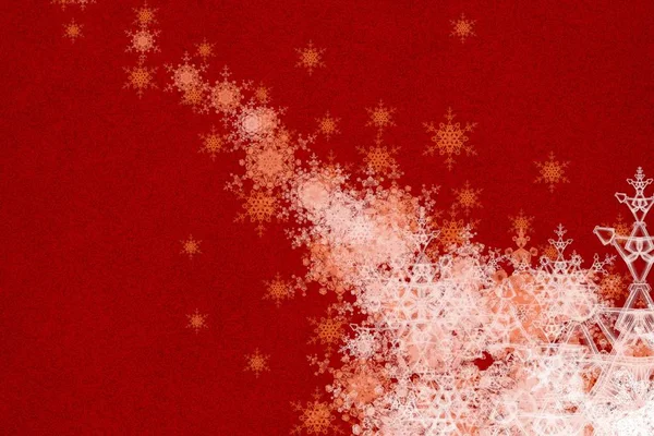 Abstrakten Hintergrund Weihnachten Tapete Mit Schneeflocken — Stockfoto