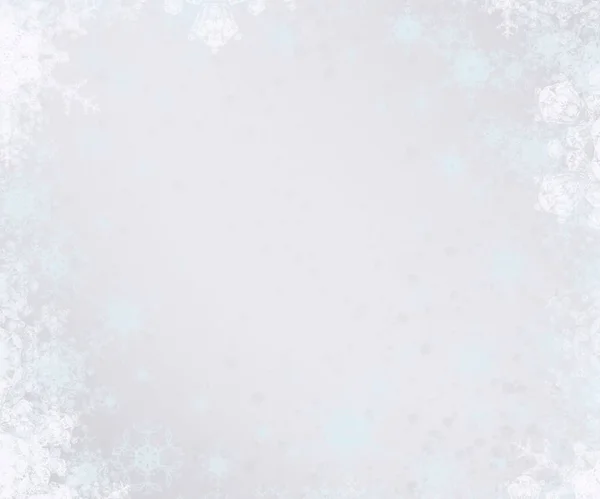 Abstrakt Bakgrund Christmas Tapet Med Snöflingor — Stockfoto