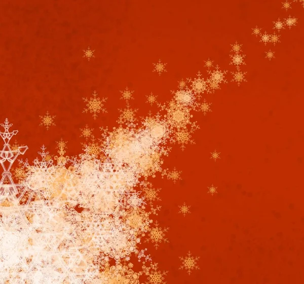 Fundo Abstrato Papel Parede Natal Com Flocos Neve — Fotografia de Stock