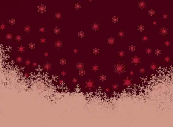 Abstraktes Muster Mit Schneeflocken Weihnachtstapete — Stockfoto