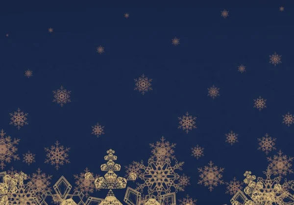 Abstract Pattern Snowflakes Christmas Wallpaper — Stock Photo, Image