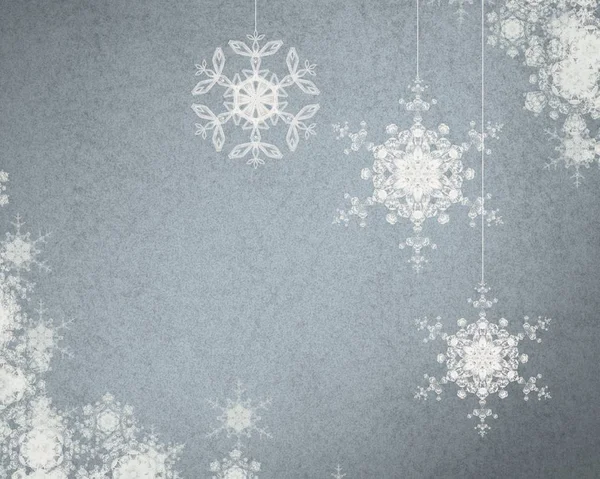 雪の結晶 クリスマスの壁紙と抽象的なパターン — ストック写真