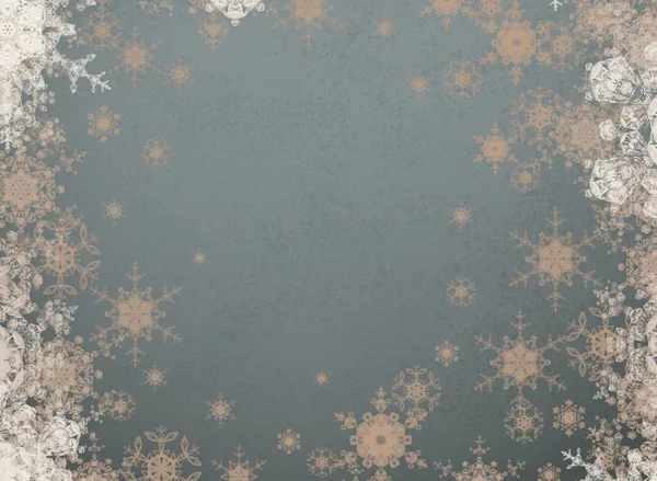 Kar Taneleri Noel Duvar Kağıdı Ile Soyut Desen — Stok fotoğraf