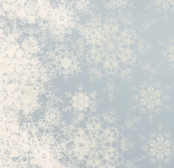 Abstract Pattern Snowflakes Christmas Wallpaper — Stock Photo, Image