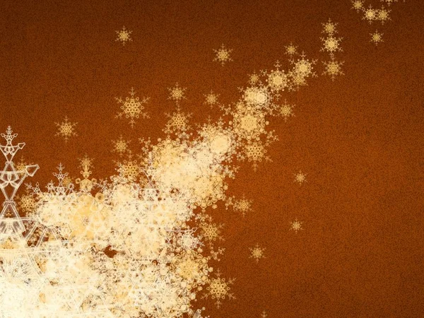 Абстрактный Узор Снежинками Рождественские Обои — стоковое фото