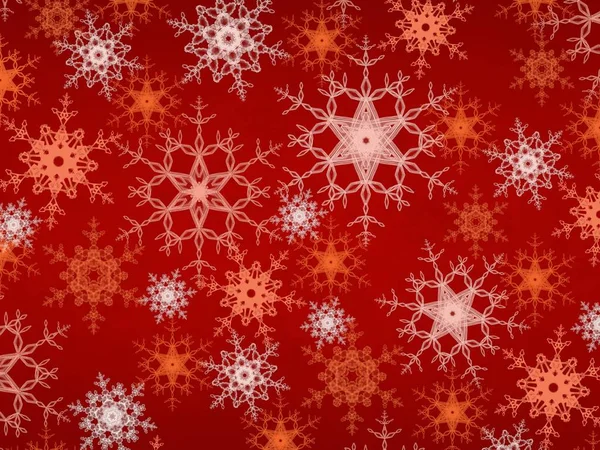 Abstraktní Vzor Sněhovými Vločkami Vánoční Tapeta — Stock fotografie
