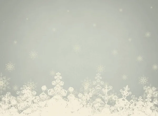 Cyfrowe Tło Świąteczne Płatków Śniegu — Zdjęcie stockowe