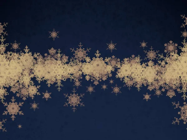 雪の結晶とデジタルクリスマスの背景 — ストック写真
