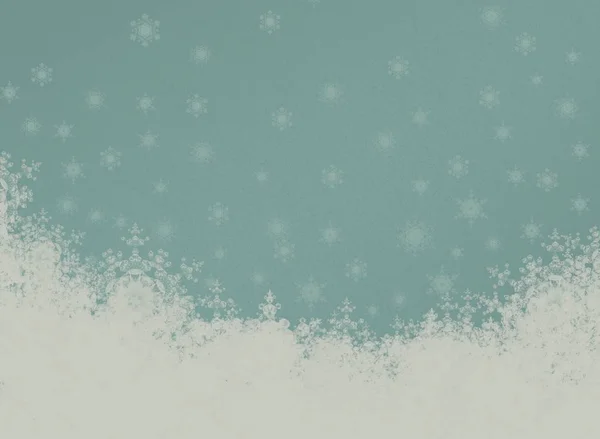 Digitális Karácsonyi Háttér Hópelyhek — Stock Fotó