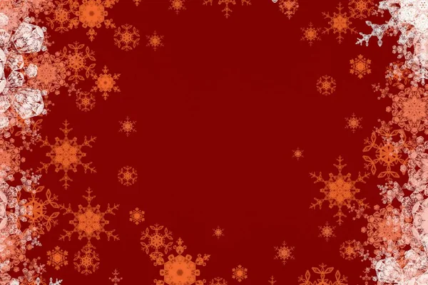 Цифровой Рождественский Фон Снежинками — стоковое фото