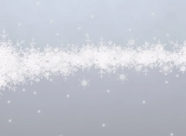 雪の結晶とデジタルクリスマスの背景 — ストック写真