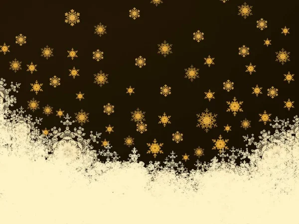 Digital Christmas Background Snowflakes — Stock Photo, Image