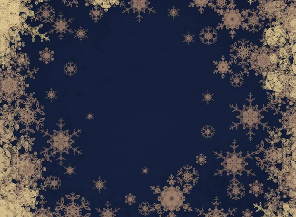 Digital Christmas Background Snowflakes — Stock Photo, Image