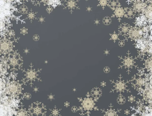 Digital Christmas Background Snowflakes — Stock Photo, Image