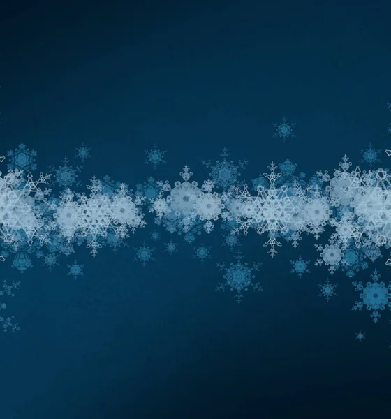 Fondo Navidad Digital Con Copos Nieve — Foto de Stock