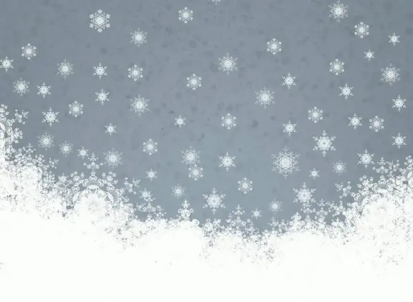 Digital Christmas Background Snowflakes — Stock Photo, Image