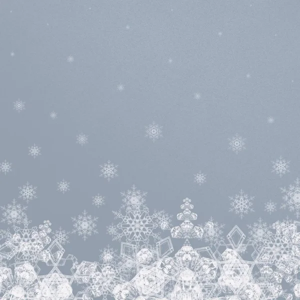 Ψηφιακό Χριστουγεννιάτικο Φόντο Χιονονιφάδες — Φωτογραφία Αρχείου