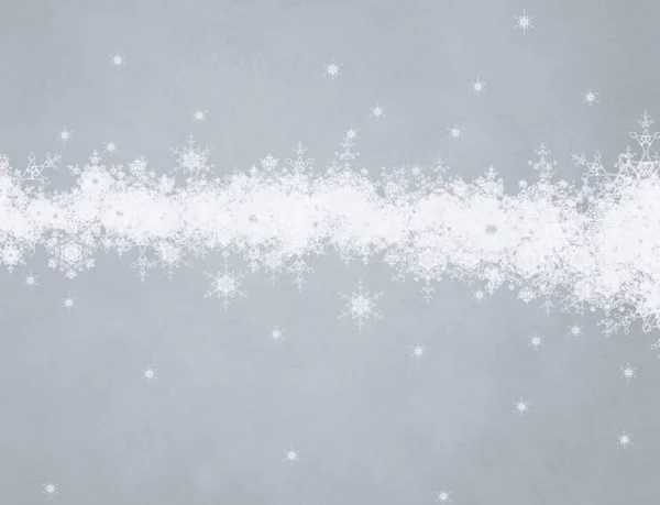 Fondo Navidad Digital Con Copos Nieve —  Fotos de Stock