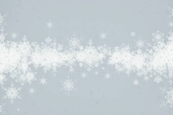 雪背景 为文本提供空间 — 图库照片