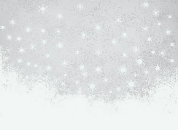 雪背景 为文本提供空间 — 图库照片