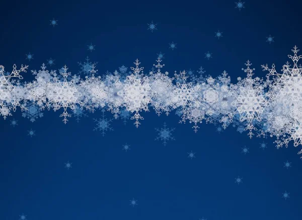 Astratto Sfondo Natale Con Fiocchi Neve — Foto Stock