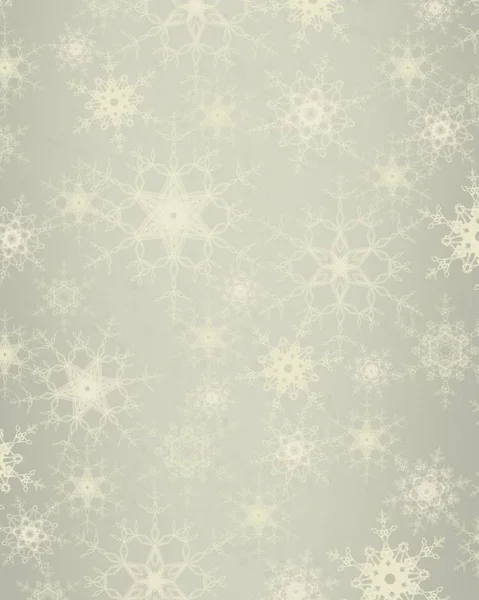 Fondo Navidad Abstracto Con Copos Nieve —  Fotos de Stock