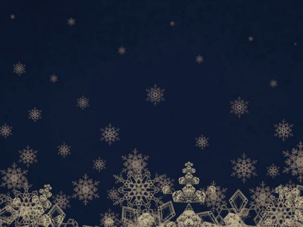 Abstract Christmas Background Snowflakes — Stock Photo, Image