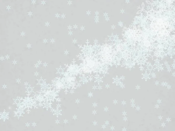 Fondo Navidad Abstracto Con Copos Nieve — Foto de Stock