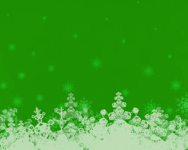 Fondo Navidad Abstracto Con Copos Nieve — Foto de Stock