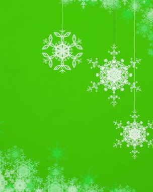 Kar taneleriyle soyut noel arkaplanı