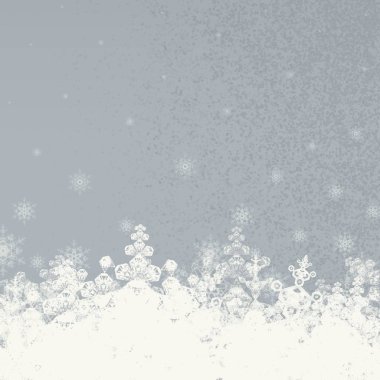 Kar taneleriyle soyut noel arkaplanı