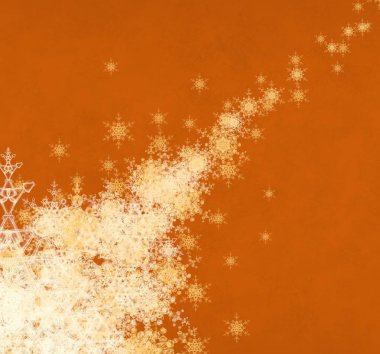 Kar taneleriyle soyut Noel arkaplanı