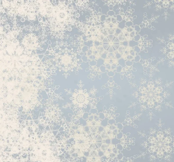 Abstract Christmas Background Snowflakes — Stock Photo, Image