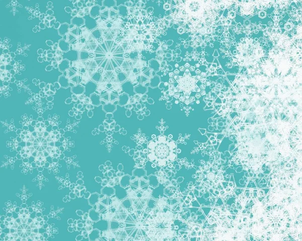 Abstract Background Snowflakes Pattern — Stock Photo, Image