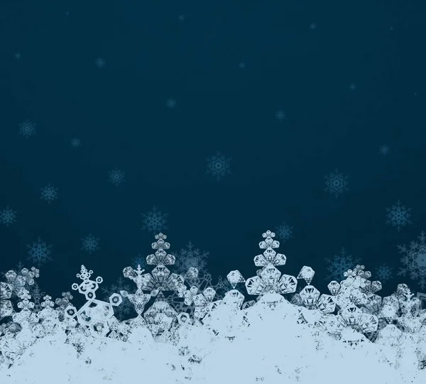 雪片パターンを持つ抽象的な背景 — ストック写真