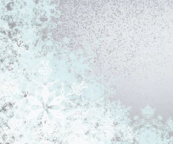 Abstrakter Hintergrund Mit Schneeflocken Muster — Stockfoto