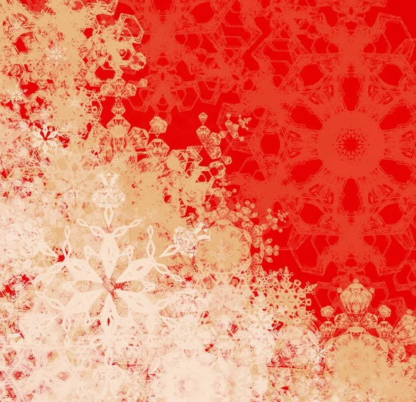 Abstract Background Snowflakes Pattern — Stock Photo, Image