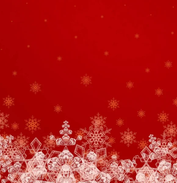 Рождественский Фон Зимним Снегом — стоковое фото