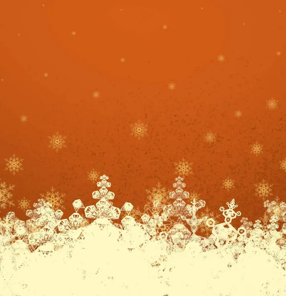 圣诞节背景与冬季雪 — 图库照片