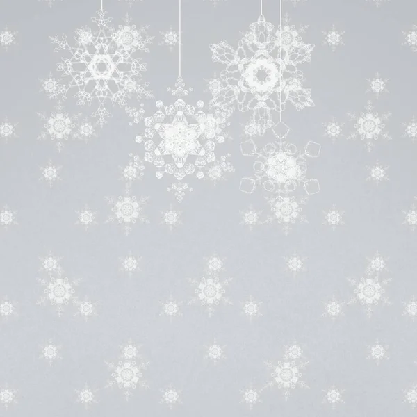 Vánoční Pozadí Zimním Sněhem — Stock fotografie