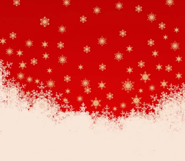 Рождественский Фон Зимним Снегом — стоковое фото
