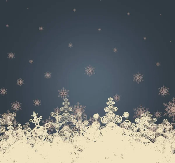 Fondo Navidad Con Nieve Invierno — Foto de Stock