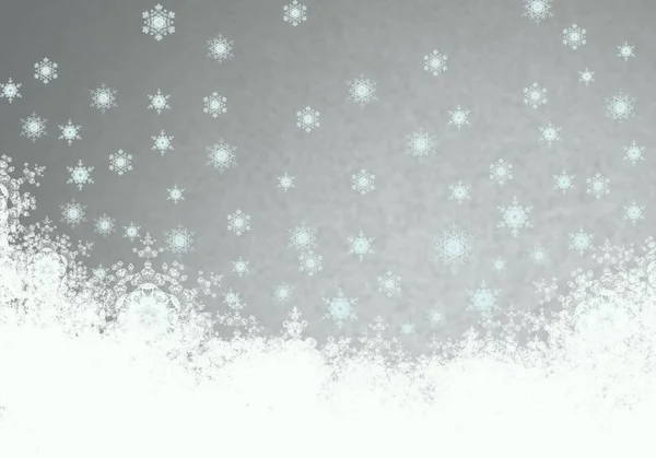 冬の雪とクリスマスの背景 — ストック写真