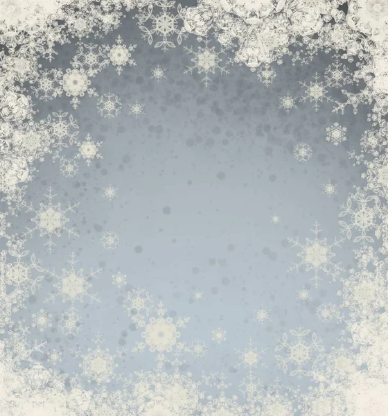 Fundo Natal Com Neve Inverno — Fotografia de Stock
