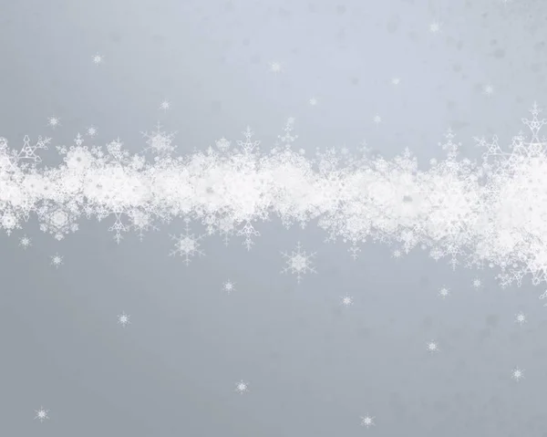 Рождественский Абстрактный Фон Снежинами — стоковое фото