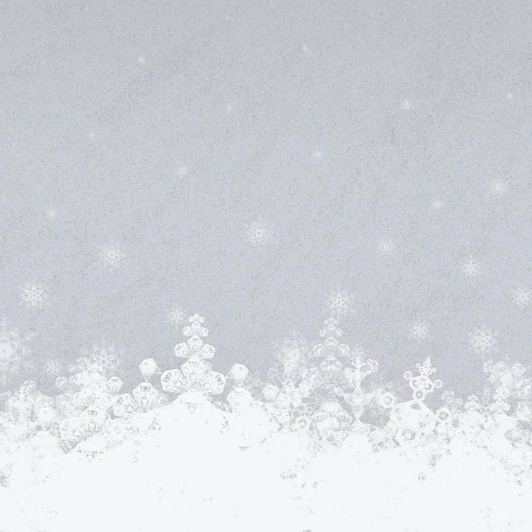 Kerstmis Abstracte Achtergrond Met Sneeuwvlokken — Stockfoto