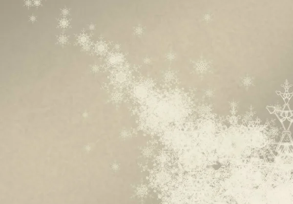 Fondo Abstracto Navidad Con Copos Nieve — Foto de Stock